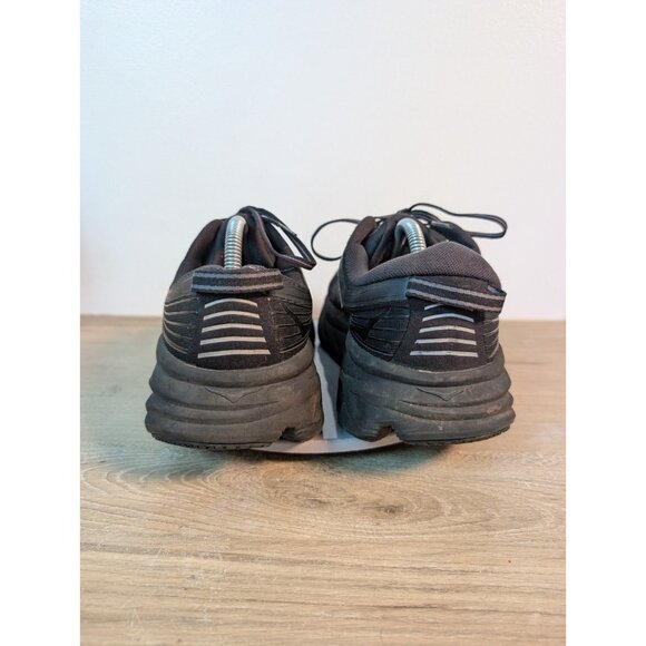 Hoka One One M Bondi 7 Mens Sz 11 4E Sneakers Black Mesh Rocker 1110518 BBLC - Picture 5 of 11